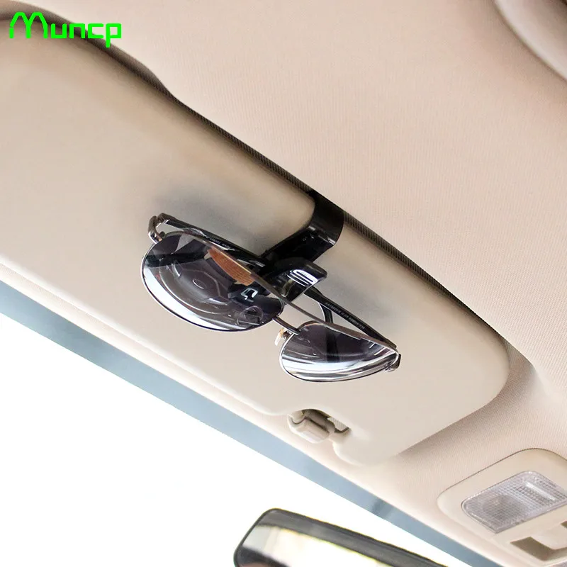 Muncp Car Glasses Holder Auto Vehicle Visor Sunglass Eye Glasses Holder