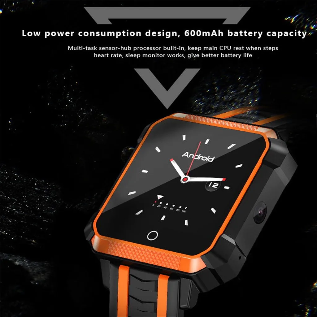 H7 4G Смарт часы 1,54 дюймов цветной экран IP68 Водонепроницаемый для телефоны на платформе Android, GPS amazfit bip Часы smartwatch IP64 водонепроницаемый