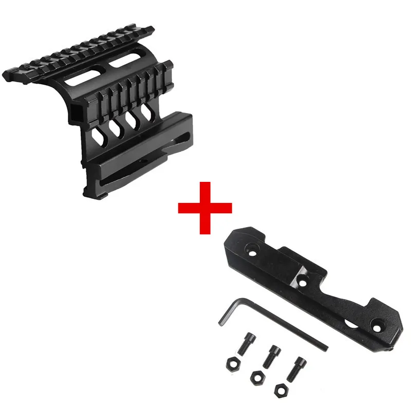 AK Serie Rail Боковое крепление Quick QD style AK47 AK74 SAIGA Detach 20 мм weaver rail для тактической охоты Airsoft Scope RL2-0032+ 2-41