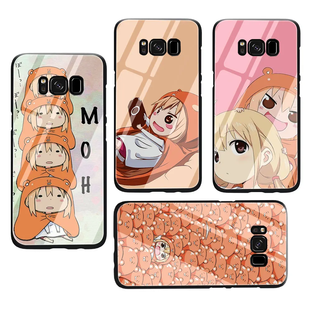 Cute Umaru chan Tempered Glass Phone Cover Case For Galaxy S7 edge S8 9 10 Plus Note 8 9 10 A10 20 30 40 50 60 70