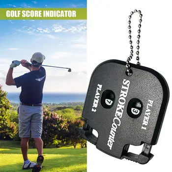

1 pcs Mini Golf Stroke Shot Putt Score Counter Tally Keeper with Key Chain Golf Score Indicator for Golfing Training Tools
