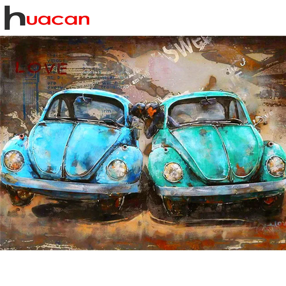

Huacan DIY Diamond Painting Full New Car Square/Round Diamond Embroidery Landscape Home Decoration Rhinestones Pictures