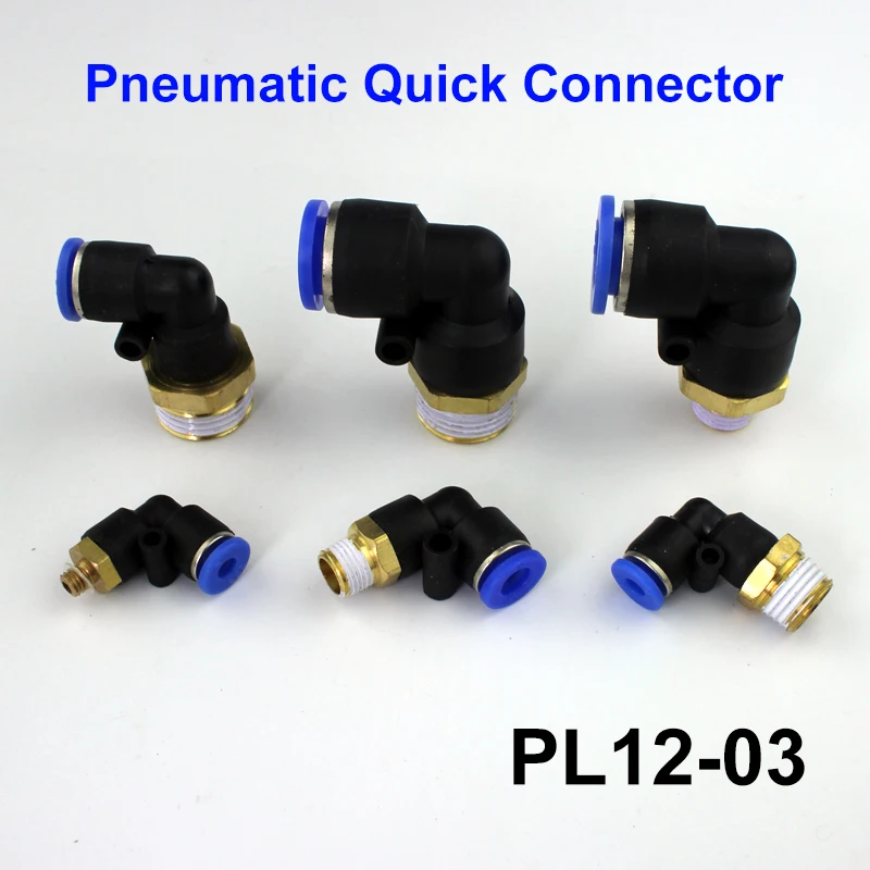 

1pc/lot PL12-03 Pneumatic Components Pneumatic Air Straight fast Fittings Push In Pneumatic Connector