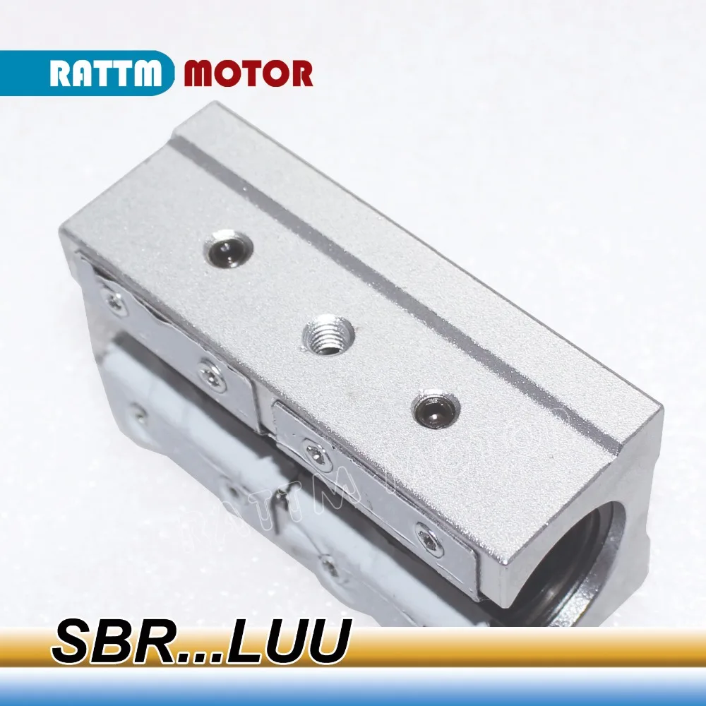 2 шт. SBR...LUU 12/1620/25/30 мм линейный Шарикоподшипниковый блок CNC маршрутизатор