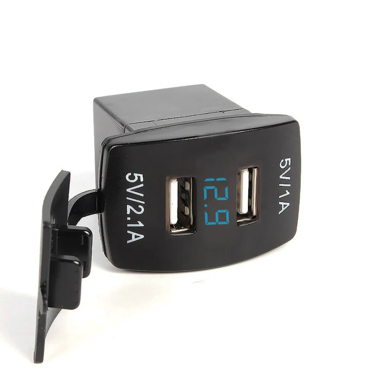 1A 2.1A 5 В в Dual USB зарядное устройство розетка синий светодио дный светодиодный