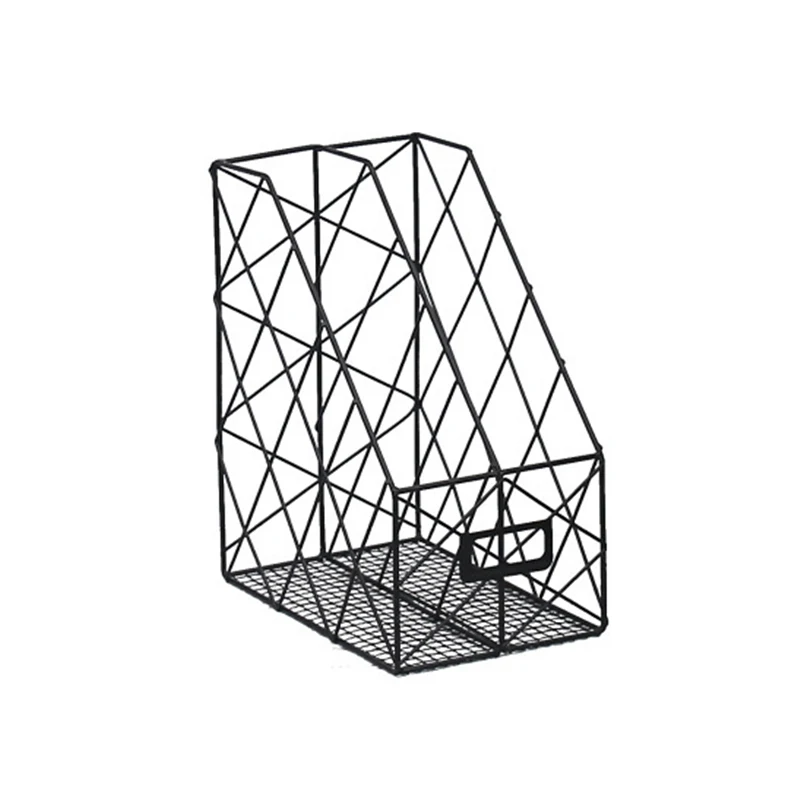

Nordic Creative Simple Wrought Iron Desktop Storage Rack Bookshelf Documents Magazine Storage Box Office Racks Jewelry Racks