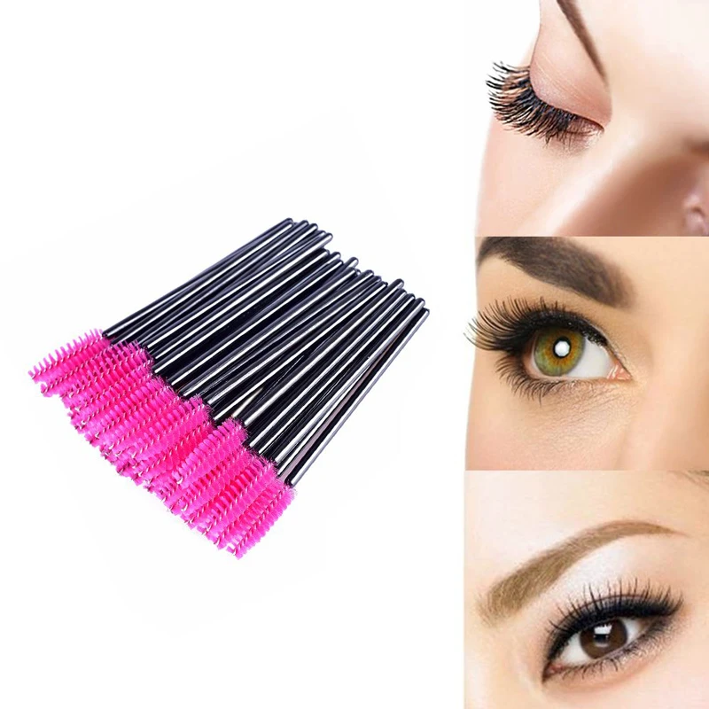 

2 Pack Disposable Eyelash Brushes Mascara Wands Applicator False Eye Lash Comb Brushes Eyelashes Extension Brushes Makeup Beauty