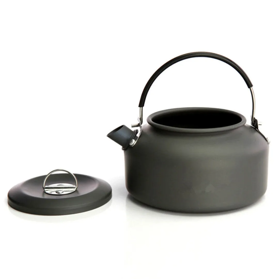 Hiking Outdoor Aluminum Alloy 0.8L Water Tea Kettle Coffee Pot For Camping Picnic Tableware Cooking Pot With Tea Filter