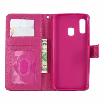 

10pcs/lot Lychee PU+TPU leather wallet stand Case for Samsung S10 5G A20E M30 M20 M10 A10 A30 A40 A40 A50 A70 J2PRO 2018