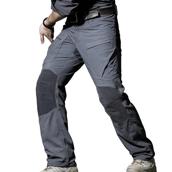 Бесплатный солдат Спорт на открытом воздухе тактический военный Брюки-карго Мужские штаны износостойкие Штаны для туристический отдых - Цвет: Grey