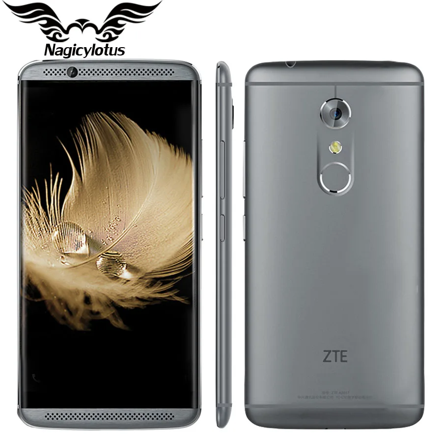 Original ZTE Axon 7 A2017 4G LTE Mobile Phone 4/6GB RAM 64/128GB ROM Snapdragon 820 Quad Core 2.15GHz 5.5inch 20.0MP Fingerprint