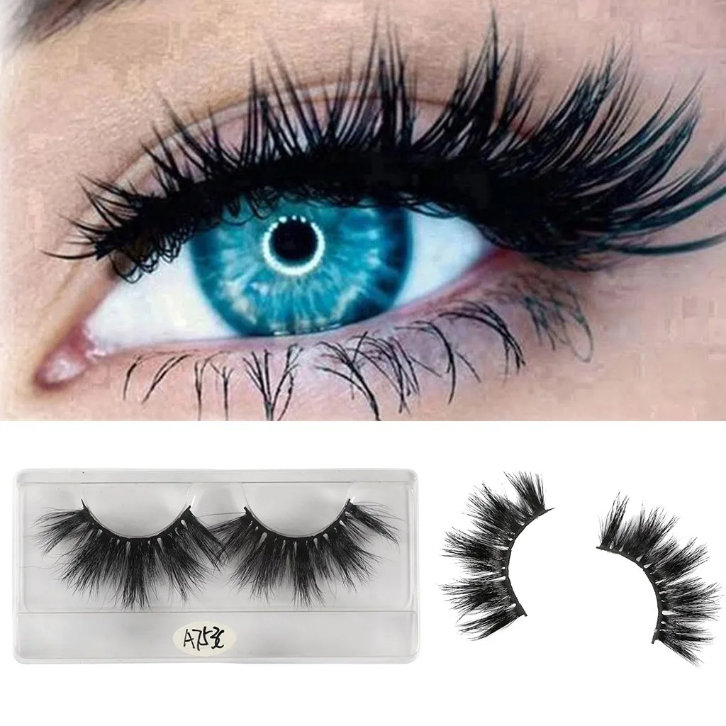 Natural Individual Russian Volume Eyelashes Glue Full Strip Eyeslah