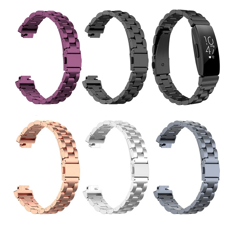 

Smartwatch For Fitbit Inspire/Inspire HR/ACE2 Stainless Steel Replacement Breathable Bracelet Strap With Adjustable Clasp 1EH