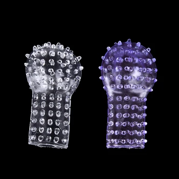 2 PCS Sex Finger Sleeve Vibrator Clitoral Stimulator Flirting Vagina Dildo Female Masturbation Sex Toys Erotic Toys For Adult 6