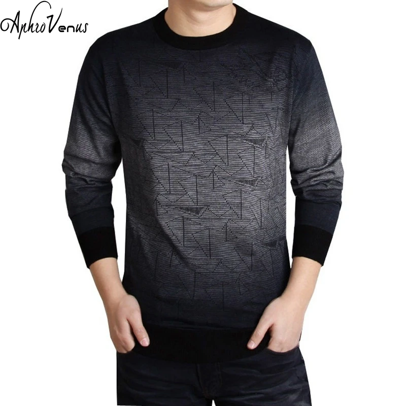 Men 2016 Winter Cashmere Wool Sweater Brand Clothing Mens