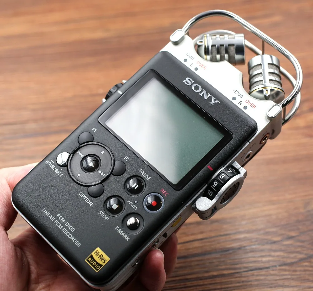 Б/у Sony PCM D100 Портативный Аудио/диктофон с высоким разрешением 100% хорошо