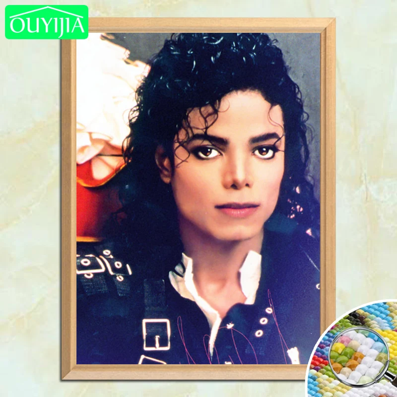 

MJ Nostalgic Style Michael Jackson Portrait 5D DIY Diamond Painting Full Square Diamond Embroidery Sale Painting Mosaic Picture