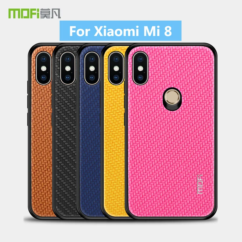 Чехол MOFi Honors Series для Xiaomi Mi 8 Mi8 M8 роскошный Плетеный дизайн ТПУ мягкий жесткий
