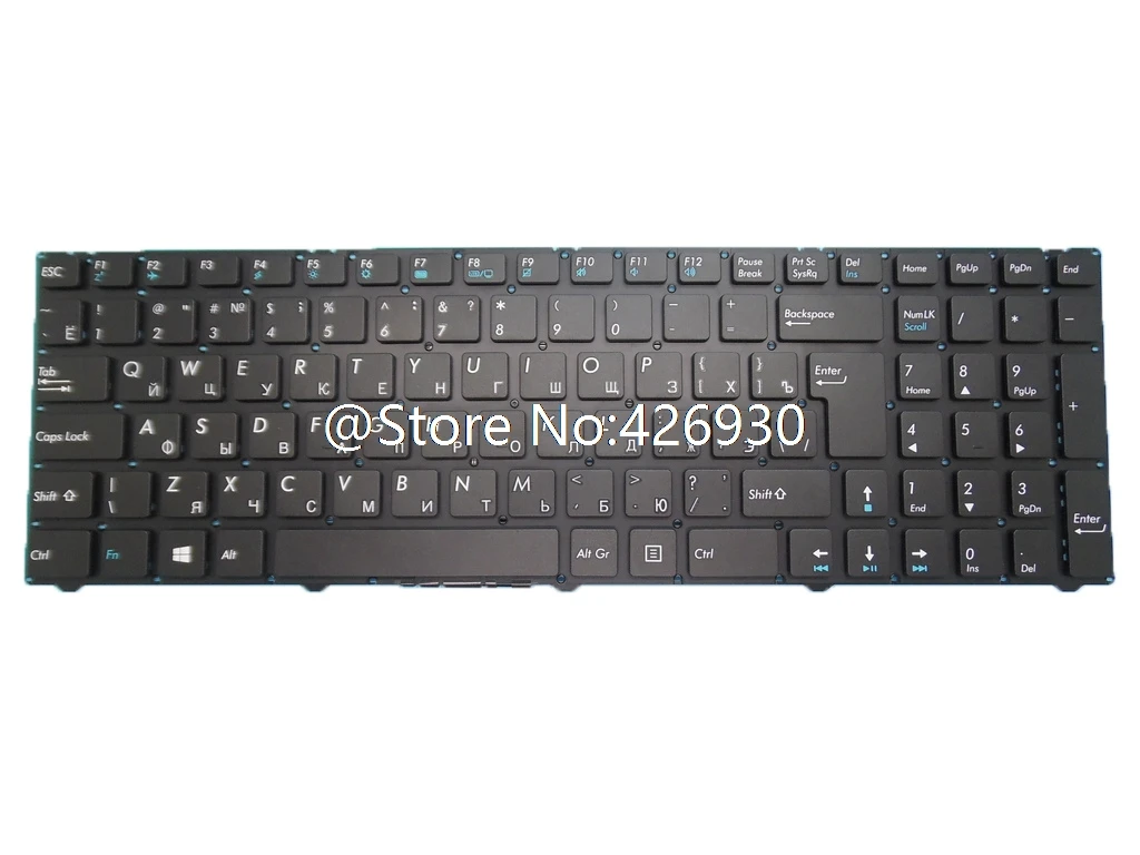 Клавиатура для ноутбука DEXP Atlas H130 H134 H135 H138 H139 H170 H171 H172 H174 H178 русская версия черная