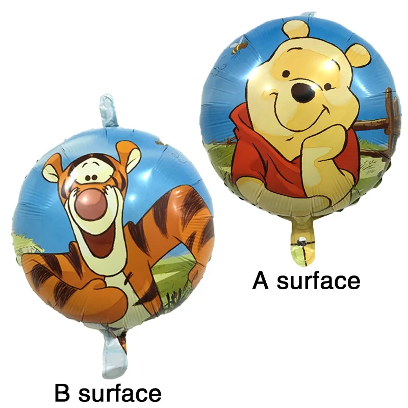 7 стилей мультфильм медведь фольгированные шары 18 дюймов декорации с днем рождения пентаграмма шарики для свадебного украшения детские игрушки