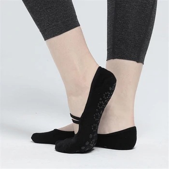 

1 Pair Women Non Slip Socks with Grip for Pilates Dance Exercise