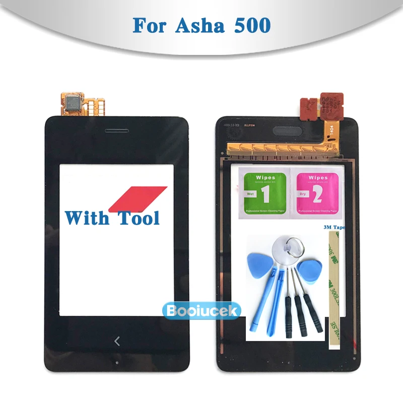 Высокое качество 2 8 &quotдля Nokia Asha 500 N500 сенсорный экран дигитайзер датчик внешнее