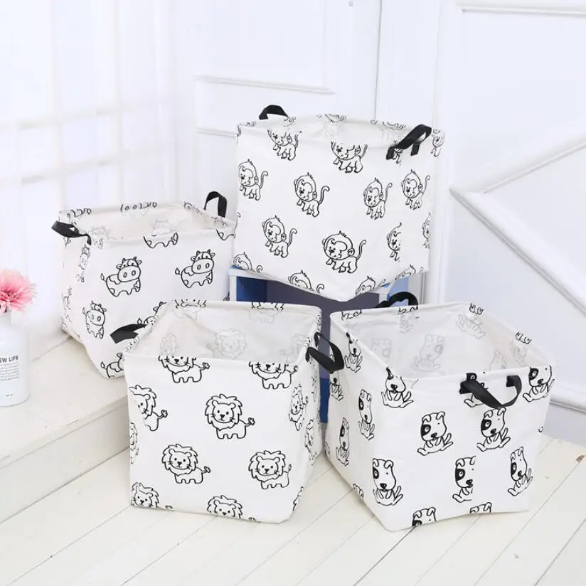 MAIZMZ Rectangular Storage Basket Collapsible Organizer Bin Thick Toy