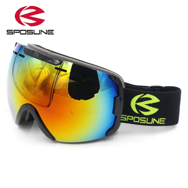 Double Lens Snowboard Goggles Men Women Anti fog UV400 Sunglasses