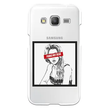 

Punks Not Dead WP002 costume drawing stand case for Samsung Galaxy Core Prime