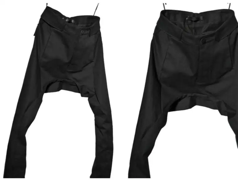 27-46 Men's Clothing GD Hair Stylist Fashion Street Draping Casual Harem Pants Plus Size Costumes