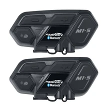 Fodsports M1-S мотоциклетный шлем Интерком bluetooth-гарнитура 8 rider 2000 м Группы Домофон Водонепроницаемый BT переговорные bluetooth 4,1