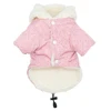 Ropa de invierno para perros pequeños, abrigo cálido para cachorros, con capucha, ropa de Chihuahua, ropa de Yorkshire para perros pequeños, medianos, rosa y negro ► Foto 3/6
