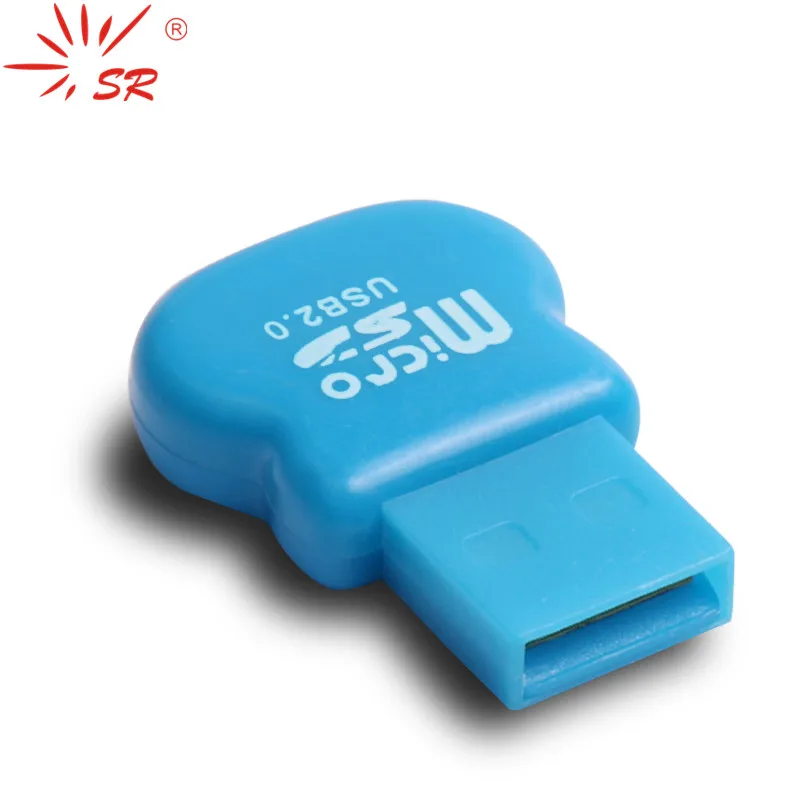 SR USB Card Reader Прекрасный маленький calabash Форма Micro SD TF карты памяти читателей до 64 ГБ