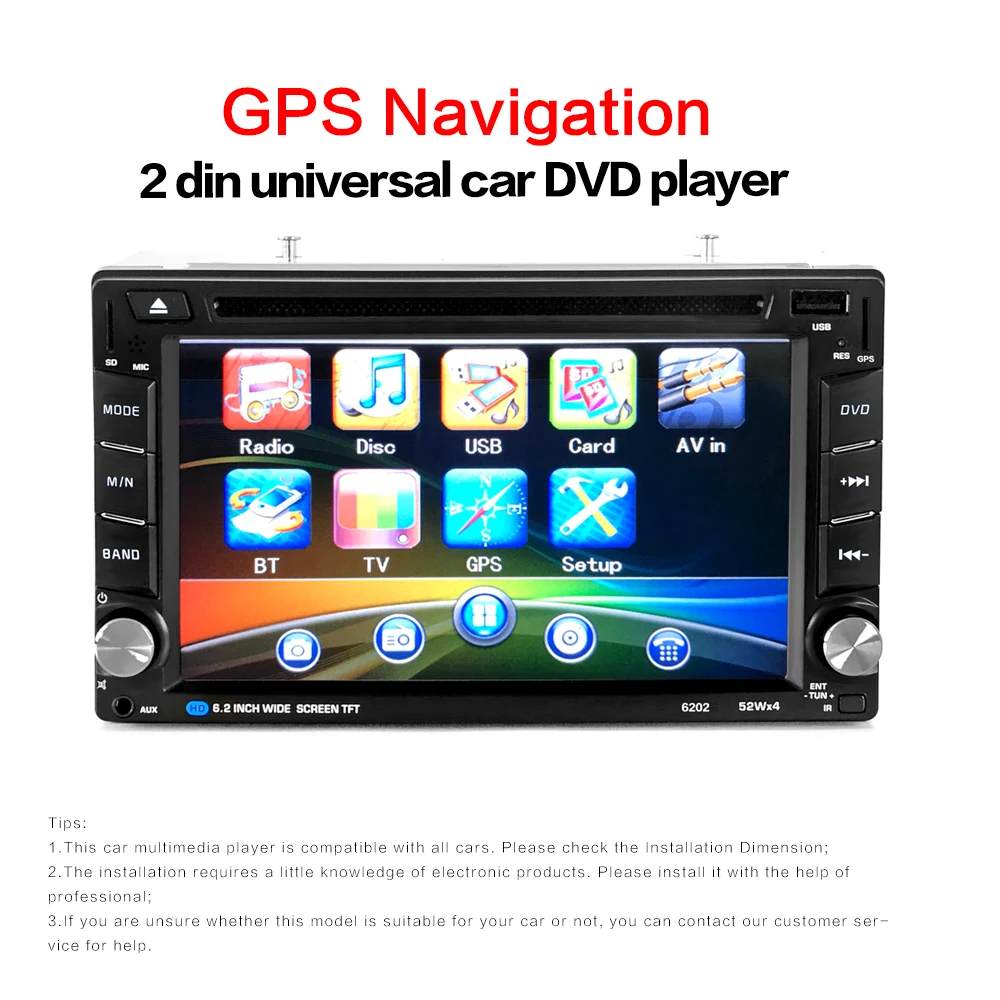 Perfect Autoradio Cassette Recorder Automagnitola 2 DIN Car Radio MP5 Carro Multimidia Player Remote Controller with GPS Navigation 4