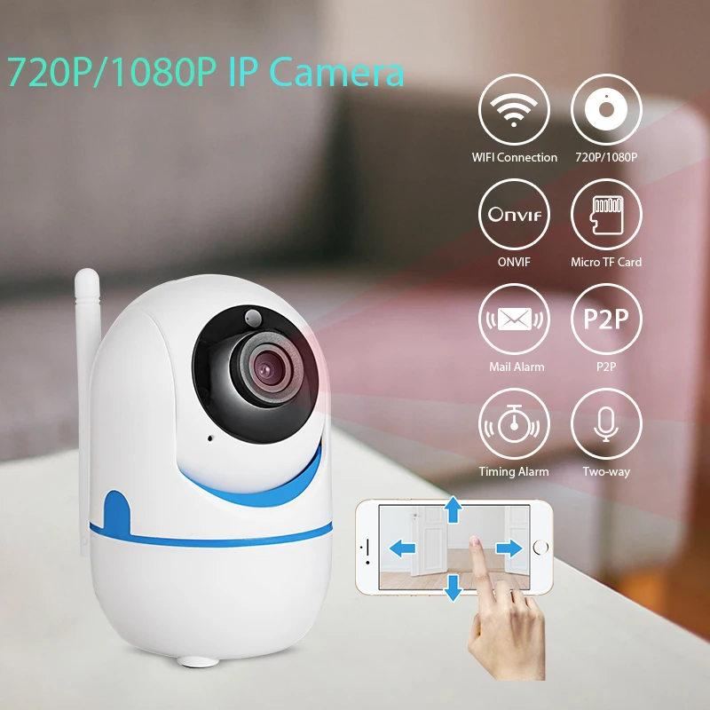 720P 1080P FHD Mini Indoor Portable Small font b Wireless b font Home Security WiFi IP