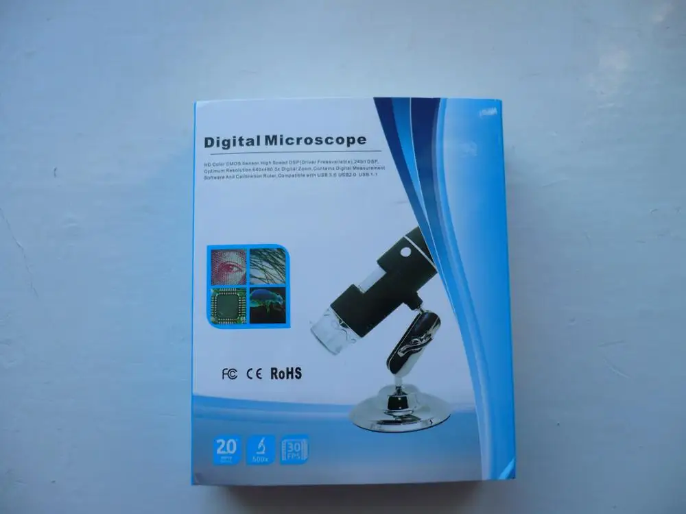 Портативный Мега Пиксели 50X до 500X2 Мп USB 8 светодиодный цифровой промышленный эндоскоп микроскоп Камера лупа+ подставка+ калибратор