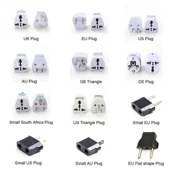 

Universal UK US AU to EU AC Power Socket Plug Travel Charger Adapter Converter 2 Flat Pin hot~