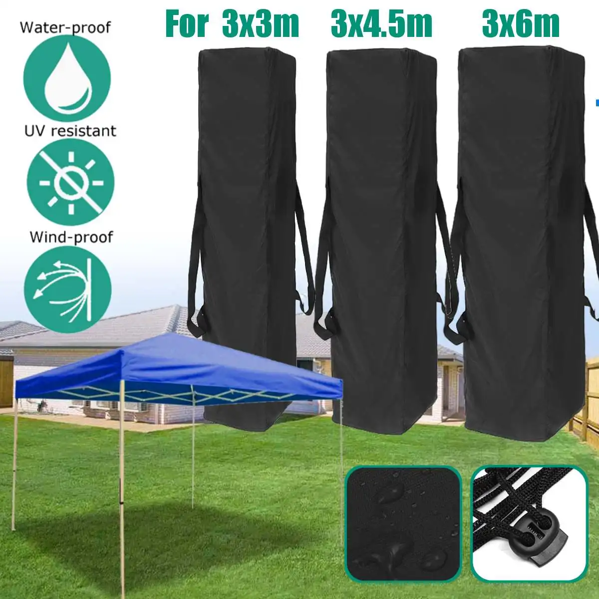

Canopy Tent Gazebo Anti-UV Outdoor Camping Gazebo Carry Bag Portable Waterproof Sunscreen Canopy Tent Storage Bag
