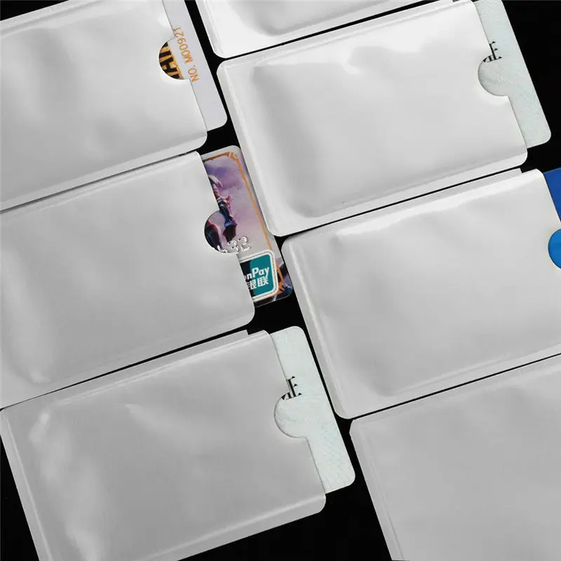 10PC Credit Card Box Anti-degaussing Automatic Pop-up Bank Card Package tarjetero porte carte bancaire porte carte 40MA1809