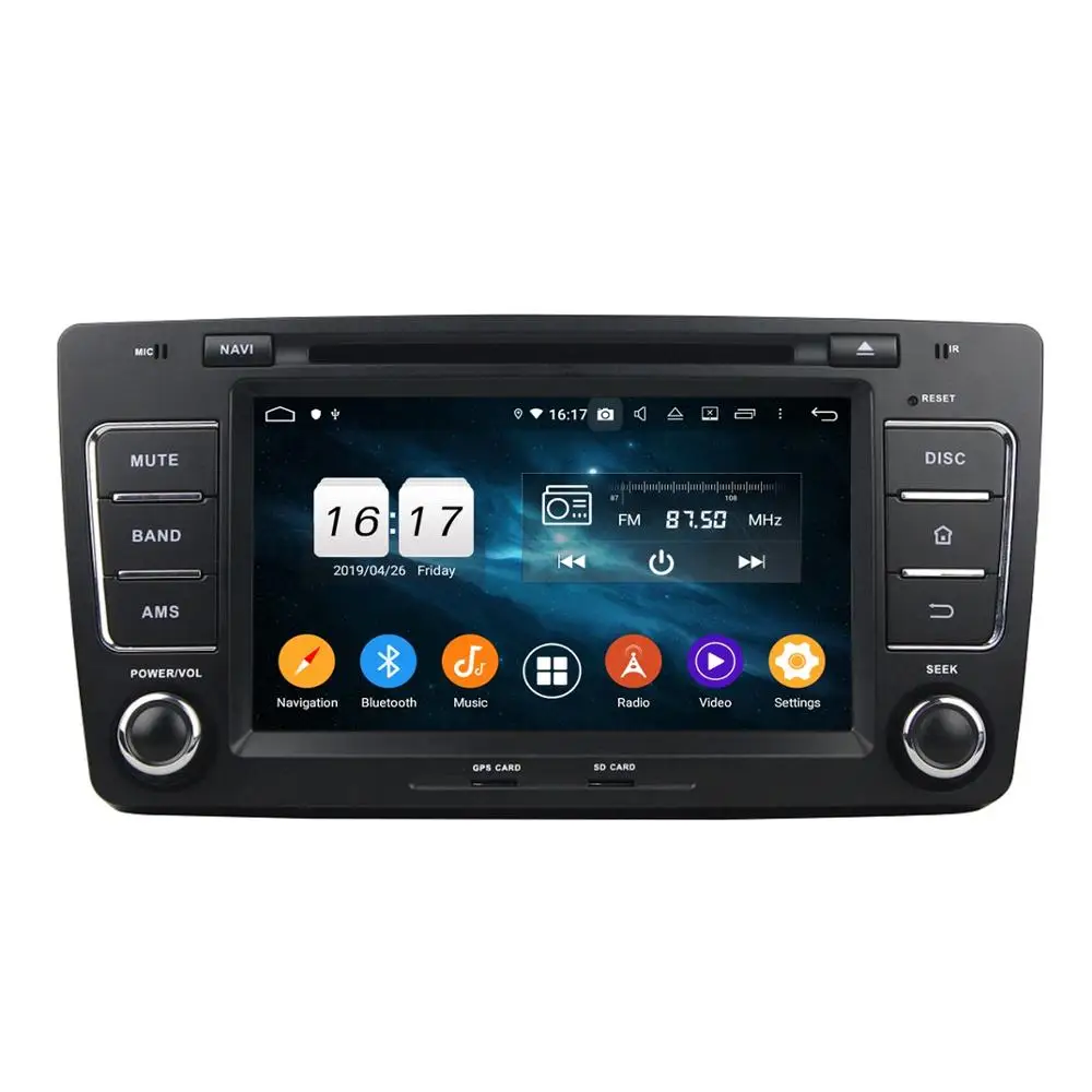 Cheap DSP 2 din Android 9.0 Octa Core 8" Car DVD GPS for Skoda Octavia 2012 2013 Car Radio 4GB RAM Bluetooth 4.2 4G WIFI USB 32GB ROM 0