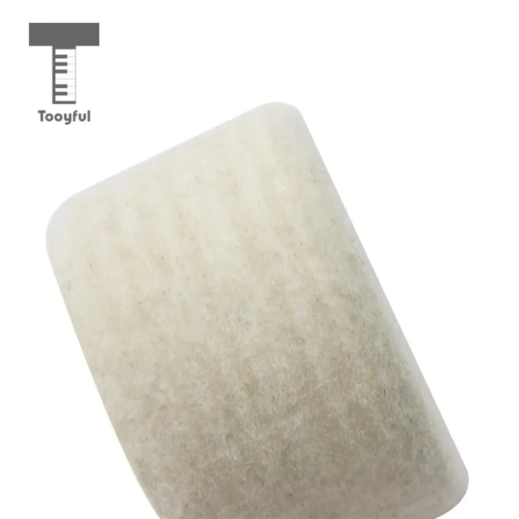Tooyful Durable Drum Pedal Beater Mallet Hammer Head Wool Felt DIY for Drummer Percussion Instrument Accessory