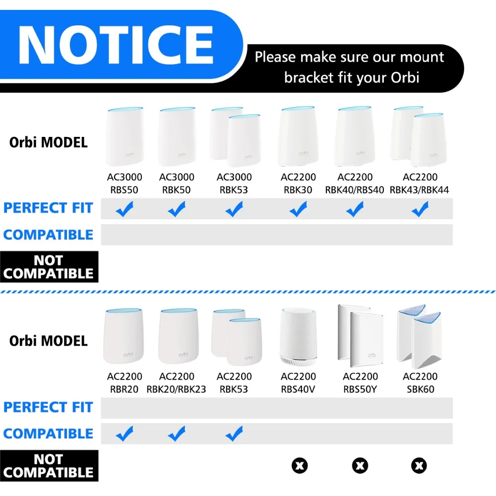 Настенный держатель для Orbi AC3000, RBS50, RBK50, RBK53, AC2200, RBK30, RBK40, RBK43, RBK53 домашняя WiFi система