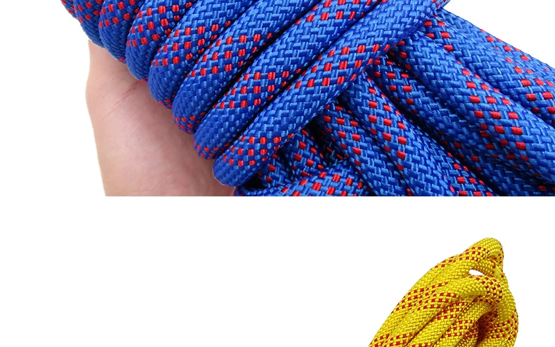12mm de Diâmetro Corda de Segurança ao ar Equipamento de Escalada Corda de Escalada Corda de Alta Parede Árvore Livre Profissional Engrenagem Caminhadas Resistência 13 diâmetro da árvore parede escalada corda equipamento