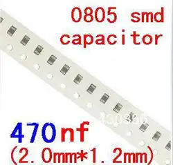 200 шт./лот 0805 Конденсатор SMD 22nf 47nf 100nf 220nf 470nf 1 мкФ 2,2 мкФ 4,7 мкФ 10 мкФ 22 мкФ 47 мкФ