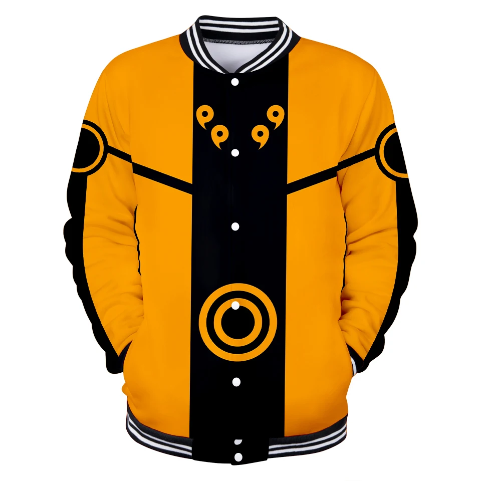 

Naruto 3D Printed Baseball Jackets Women/Men Long Sleeve Fashion Streetwear Jackets Hot Sale Casual Anime Clothes Plus Size