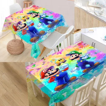 

Custom Super Mario Table Cloth Oxford Rectangular Waterproof Oilproof Table Cover Wedding Tablecloth &L035SJ