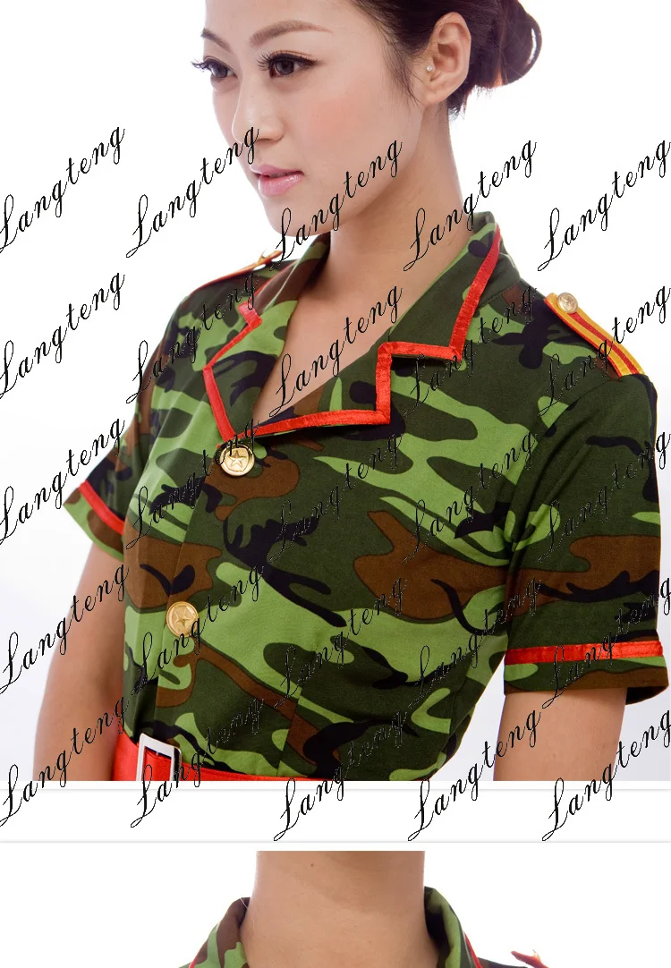 New Chinese Ancient Clothing Dance Camouflage Military Costume Performance Wear Clothes