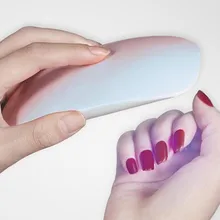 Светодиодная мини-сушилка для светодио дный ногтей Портативный USB зарядка 5 Вт гелевая сушилка для s ногтей 45 s 60 s таймер светодио дный Светодиодный УФ свет быстрые сухие ногти гель маникюр для ногтей