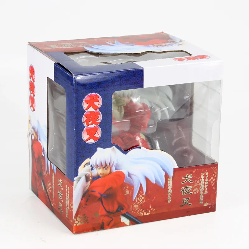 Аниме Inuyasha фигурка Inuyasha Sesshoumaru собака демон Tessaiga Tenseiga Меч Модель игрушки - Цвет: A in Color Box