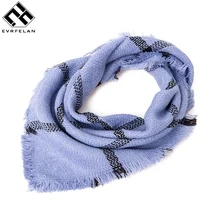 Evrfelan/брендовый шарф для детей, толстый квадратный зимний шарф для девочек и мальчиков, детские теплые шарфы, детский шарф, Прямая поставка 42*42 см